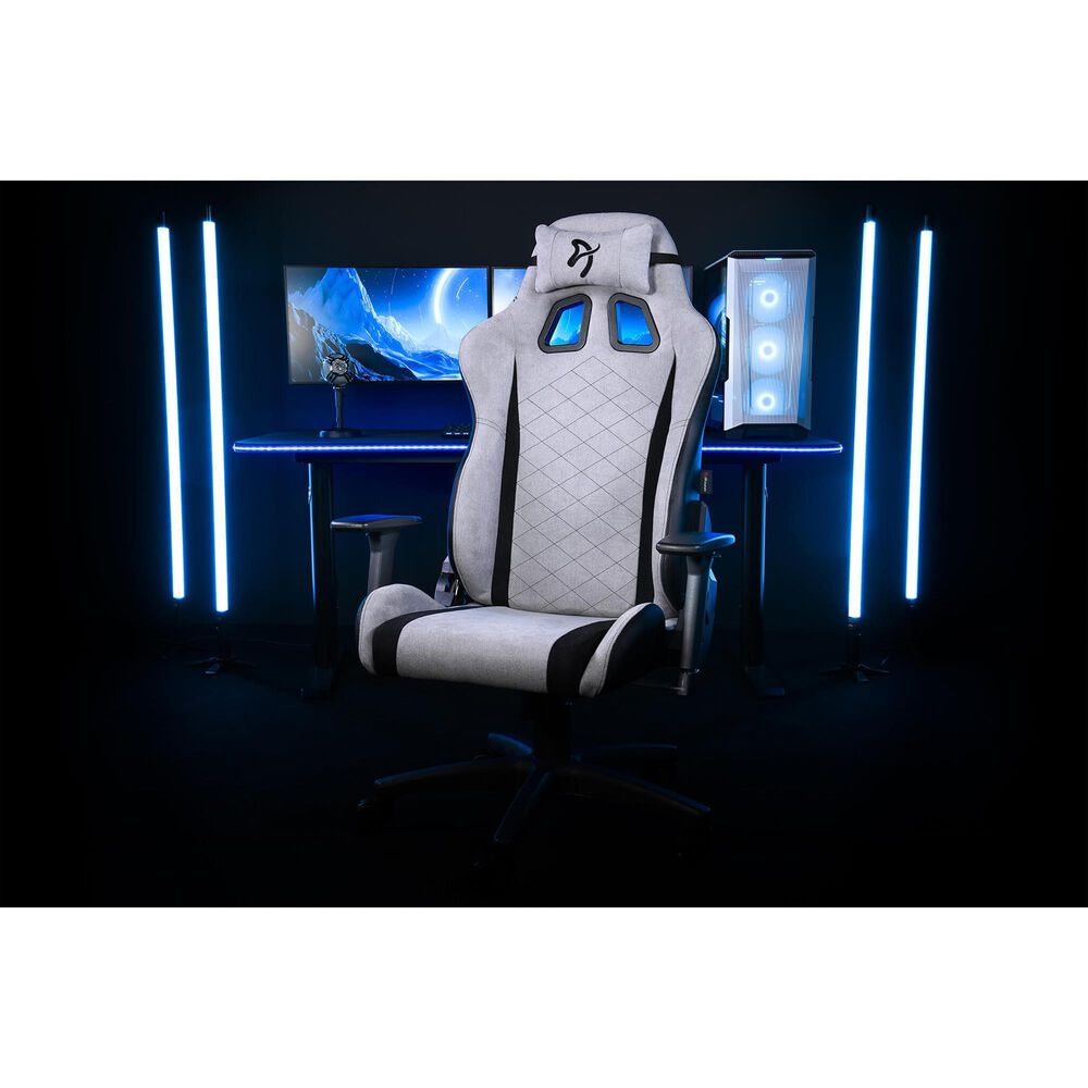 Arozzi Avanti Soft Gaming Chair in Light Grey, , large