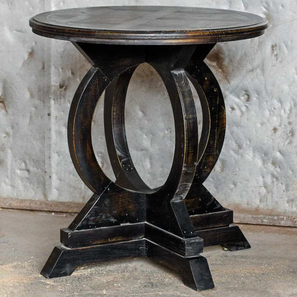 Uttermost Maiva Accent Table in Aged Black, , large