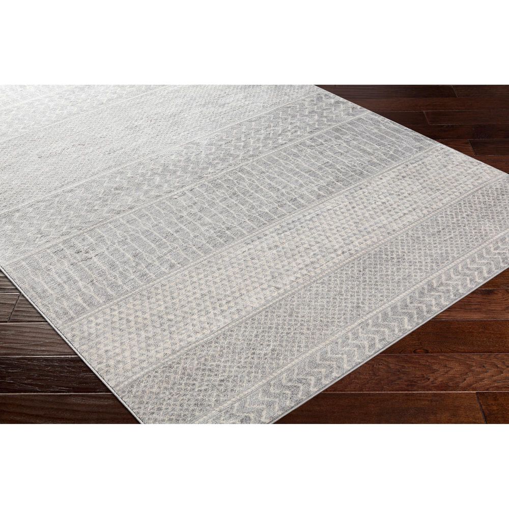 Surya Monaco MOC-2304 7&#39;9&quot; x 10&#39;3&quot; Silver, Gray and Cream Area Rug, , large