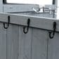 HOMLUX 40.5" Outdoor Kitchen Island with One Drawer in Blue Grey and Stainless Steel, , large
