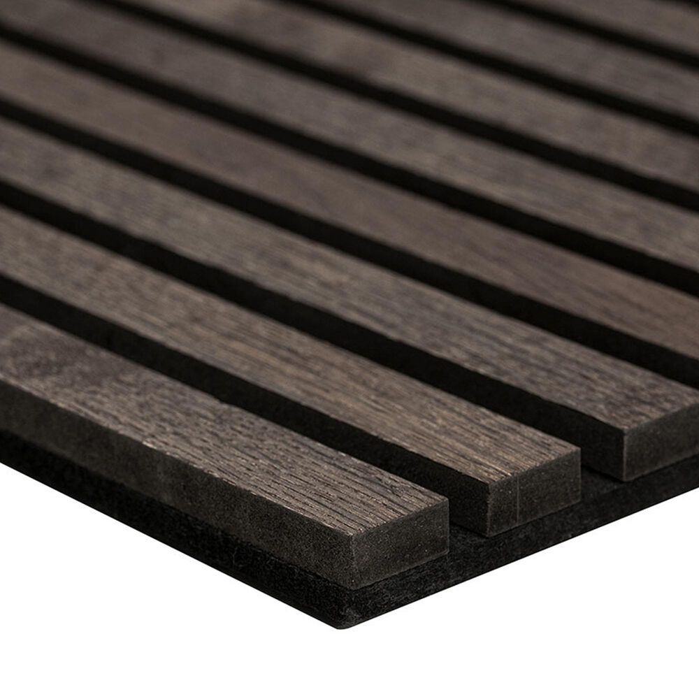 MS International Acoustic Wood Slat Umber 9.5&quot; x 120&quot; Wall Panels, , large