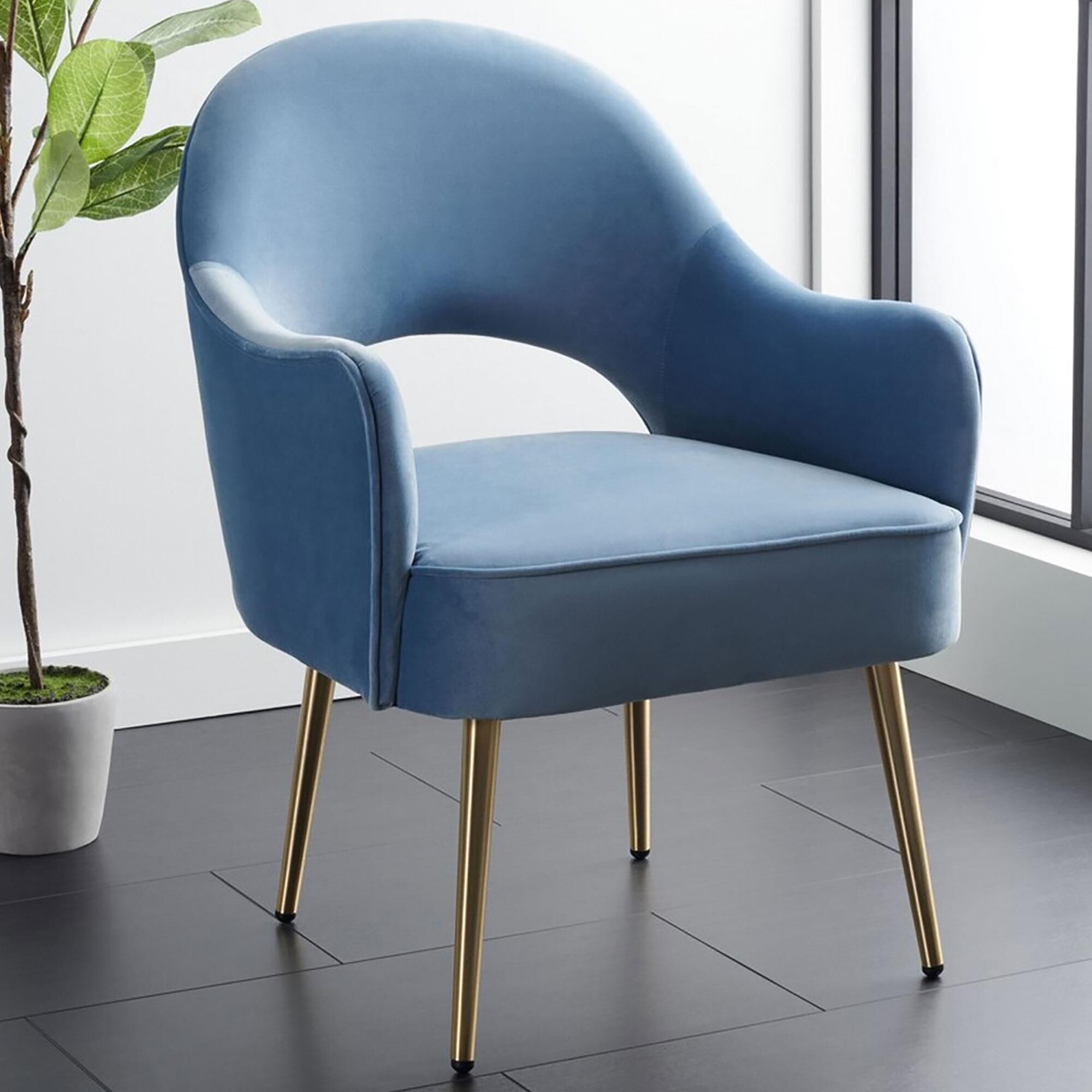 Baby blue accent chair 2025
