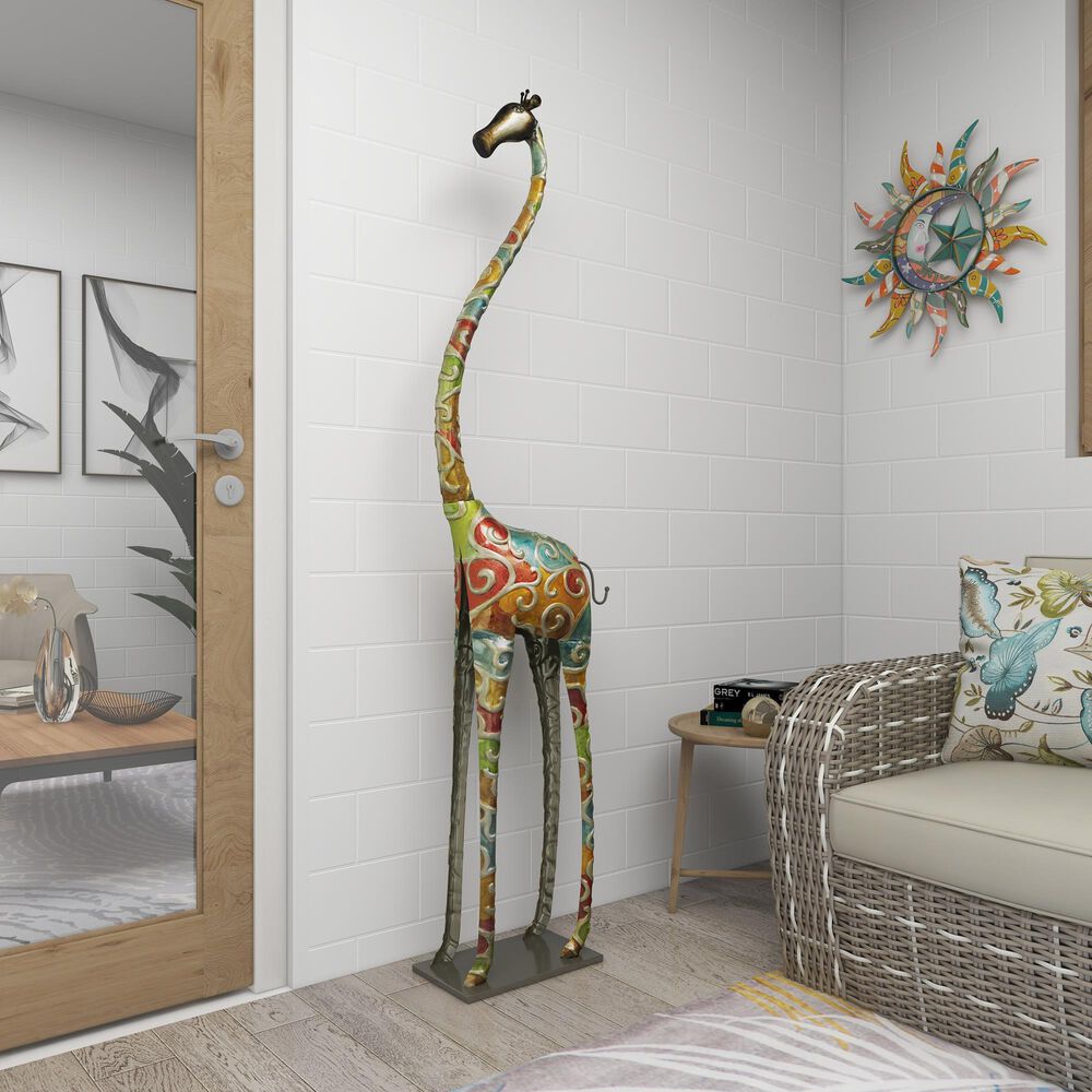 Maple and Jade Giraffe Sculpture in Multicolor, , large