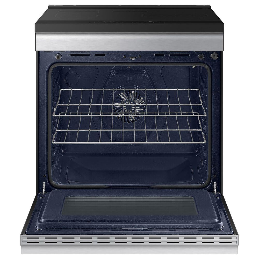 Samsung Bespoke Bespoke 6.3 Cu. Ft. Smart Slide-In Induction Electric Range with Anti-Scratch Glass Cooktop in Stainless Steel, , large