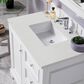 James Martin Vanities De Soto 36" Single Bathroom Vanity in Bright White with 3 cm Lime Delight Quartz Top and Rectangular Sink, , large