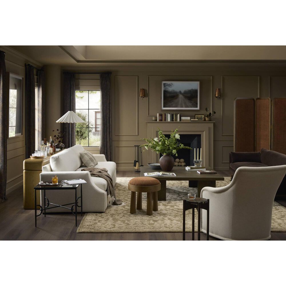 Four Hands Louise Accent Stool in Crypton Wayfarer Sienna, , large
