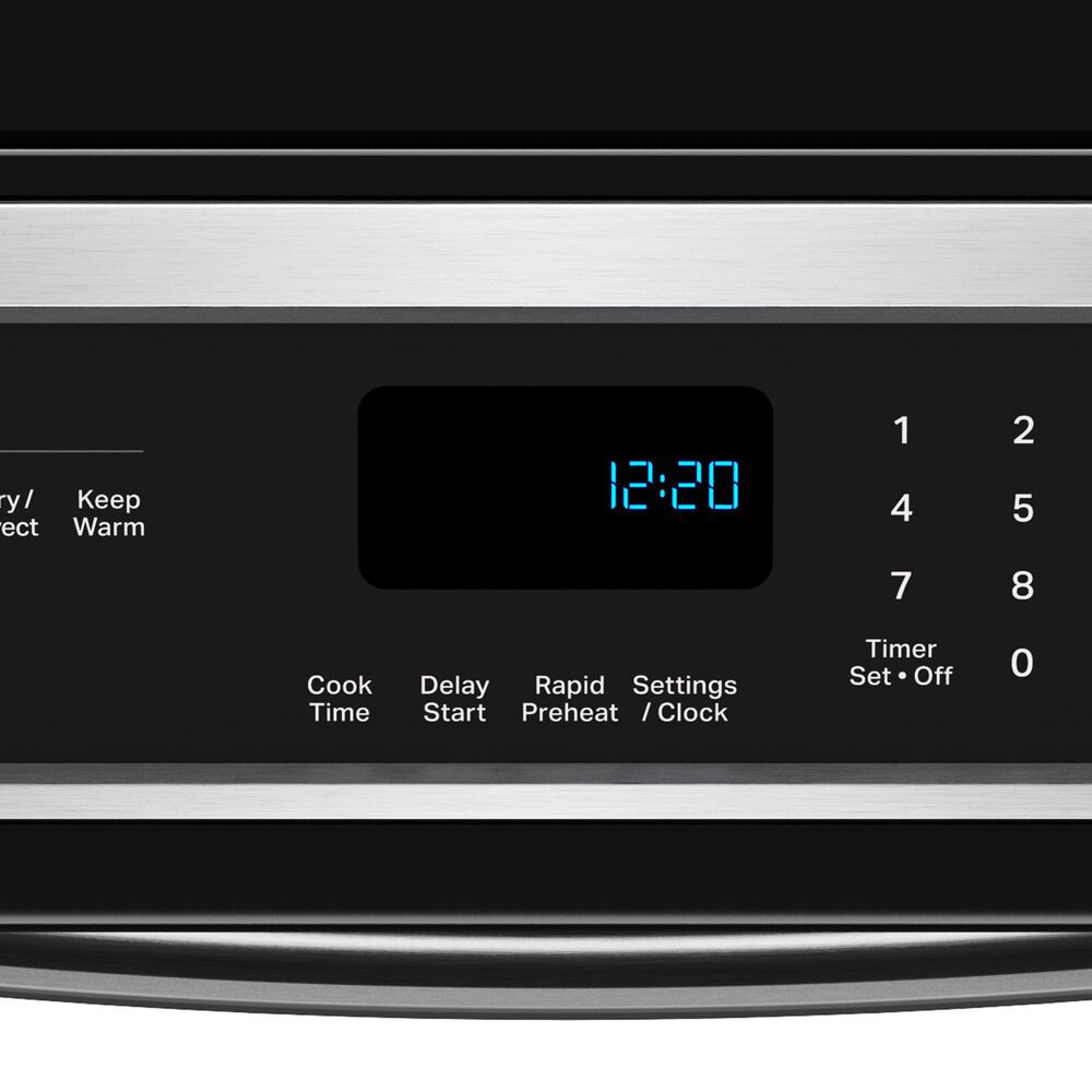 Whirlpool 2-Piece Kitchen Package with 6.4 Cu. Ft. Induction Range and 1.1 Cu. Ft. Flush Mount Microwave in Fingerprint Resistant Stainless Steel, , large