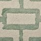 Feizy Lorrain 10" Round Green and Ivory Area Rug, , large