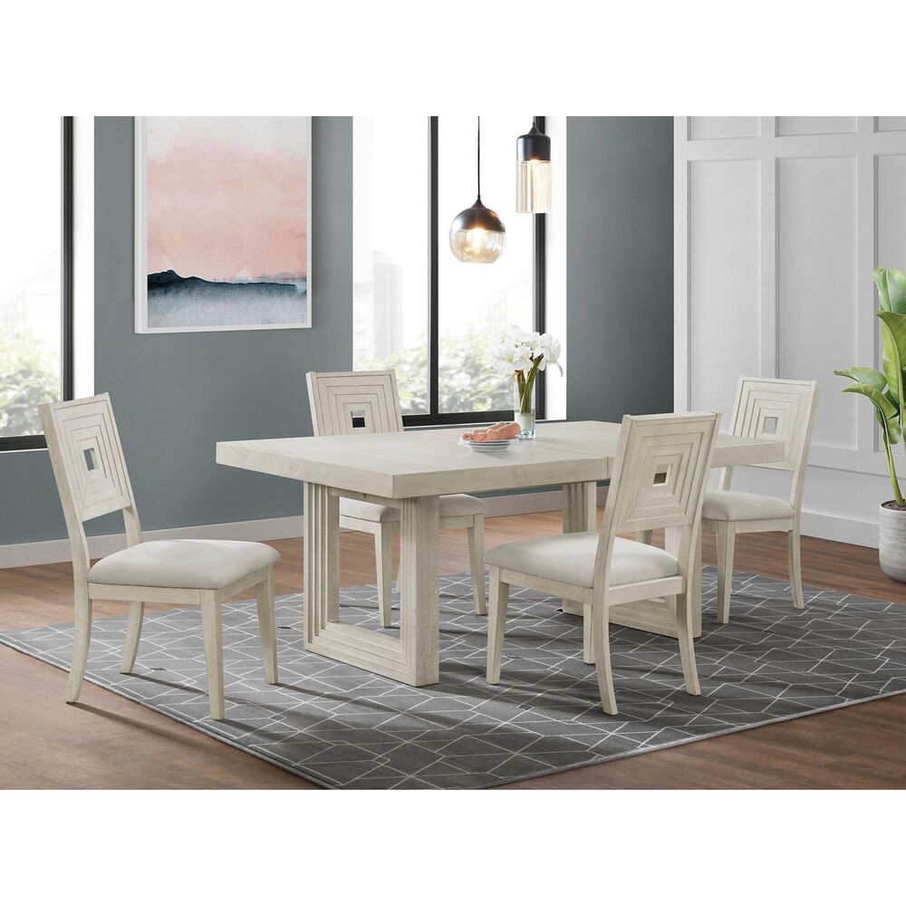 Mayberry Hill Avalanche Dining Table in Antique White - Table Only, , large