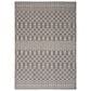 Nourison Positano Southwestern Charcoal 9" x 12" Indoor/Outdoor Area Rug, , large