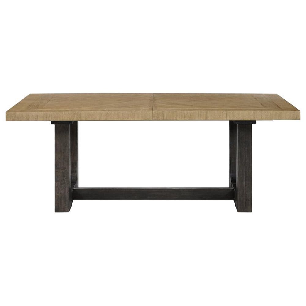 Emerald Home Furnishings Sutton Place Trestle Dining Table in Caramel and Cocoa - Table Only, , large