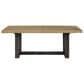 Emerald Home Furnishings Sutton Place Trestle Dining Table in Caramel and Cocoa - Table Only, , large