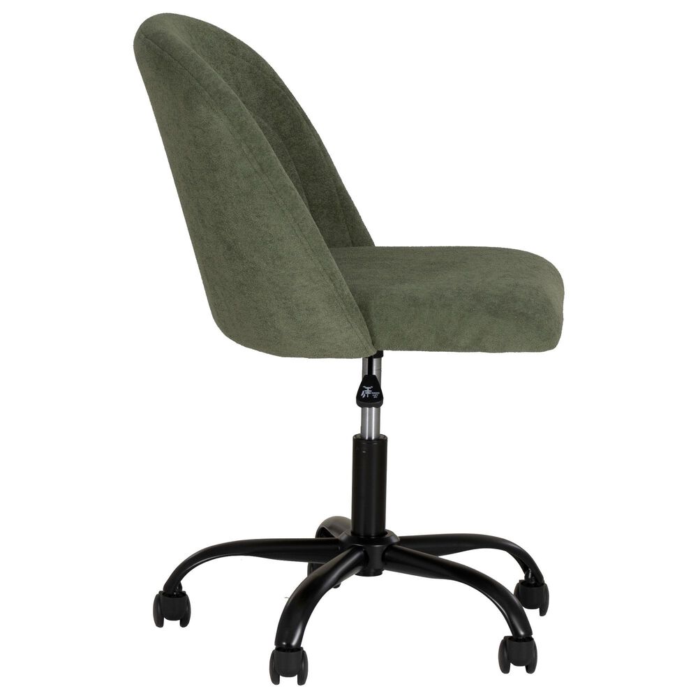 Linon Home Decor Skyla Swivel Office Chair in Green, , large