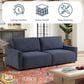 Lifestyle Solutions Glenmont Convertible Sofa in Navy, , large