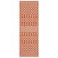 Nourison Positano Southwestern Terracotta 2" x 6" Indoor/Outdoor Area Rug, , large