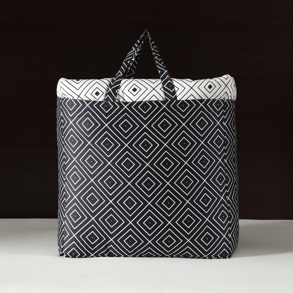 BEBEJAN Geometric 5-Piece King Comforter Set in Midnight Black and White, , large