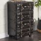 Maple and Jade 4-Drawer Room Chest with Buckle Strap and Stud Detail in Black, , large