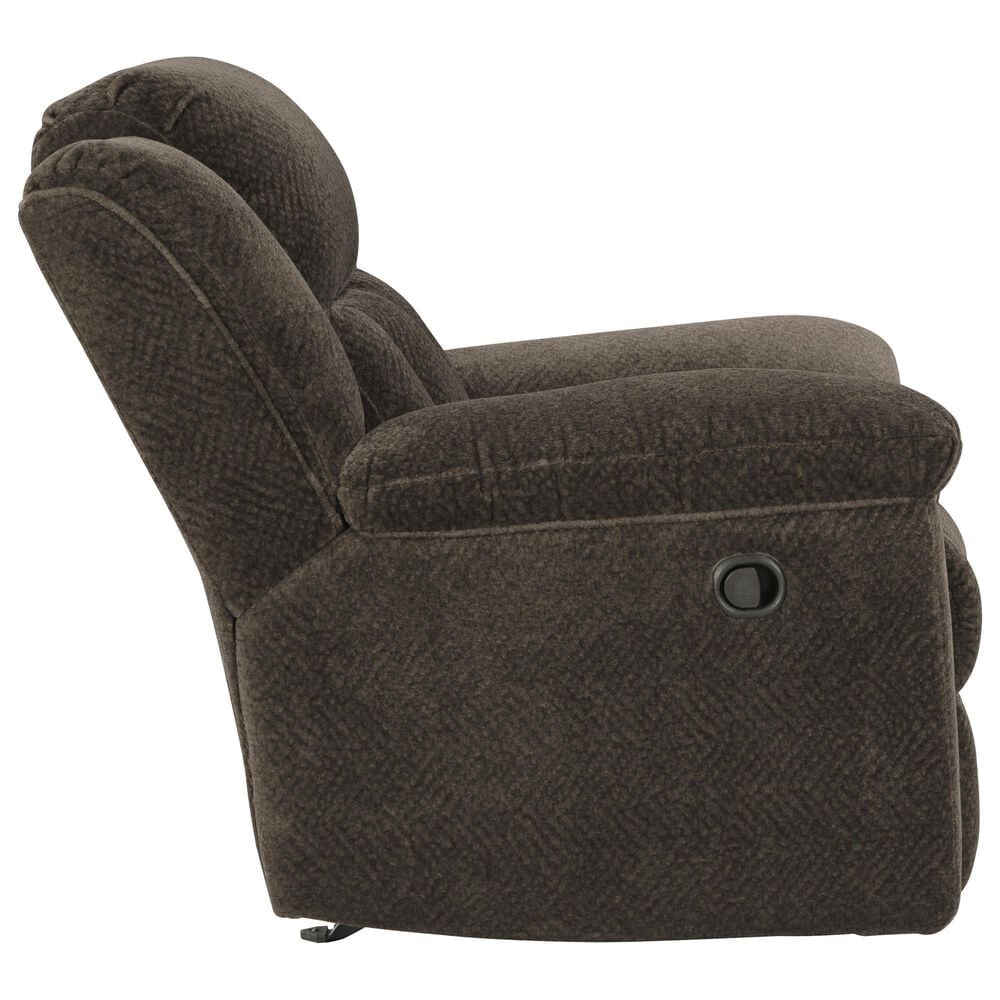 Ashley Frohn Manual Rocker Recliner in Chocolate, , large