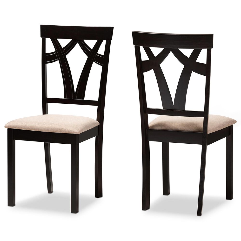 Baxton Studio Sylvia Side Chair in Espresso Brown (Set of 2), , large