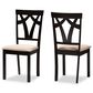 Baxton Studio Sylvia Side Chair in Espresso Brown (Set of 2), , large