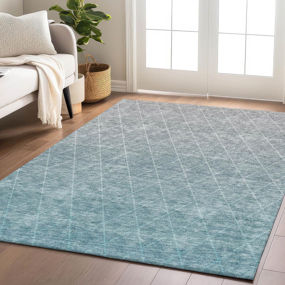 Dalyn Rug Company Lazio 8&#39; x 10&#39; Teal Area Rug, , large