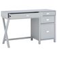 Linon Home Decor Peggy Side Storage Desk in Grey, , large