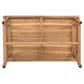 Hearth and Haven 2-Piece Outdoor Acacia Wood Chat Set with Coffee Table in Beige, , large