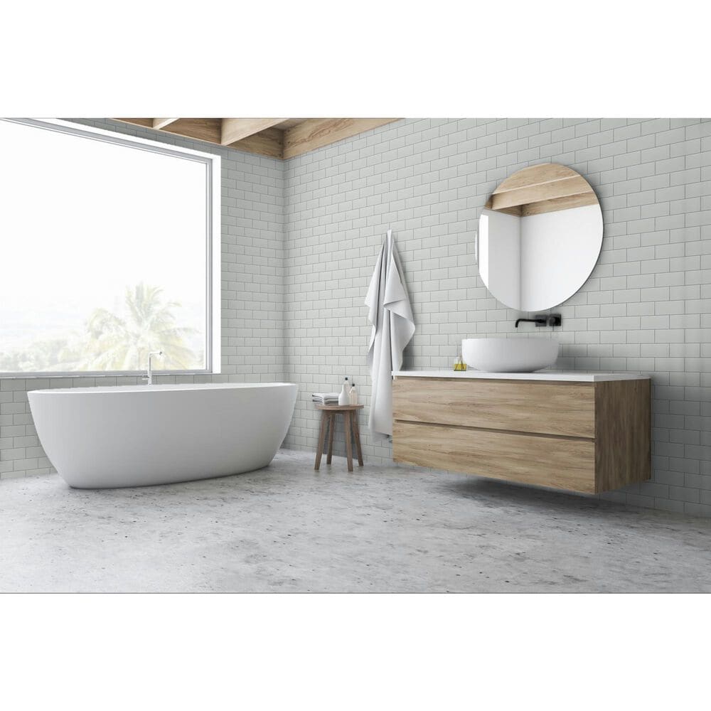 Emser Catch Gray 3&quot; x 6&quot; Matte Glazed Ceramic Tile, , large