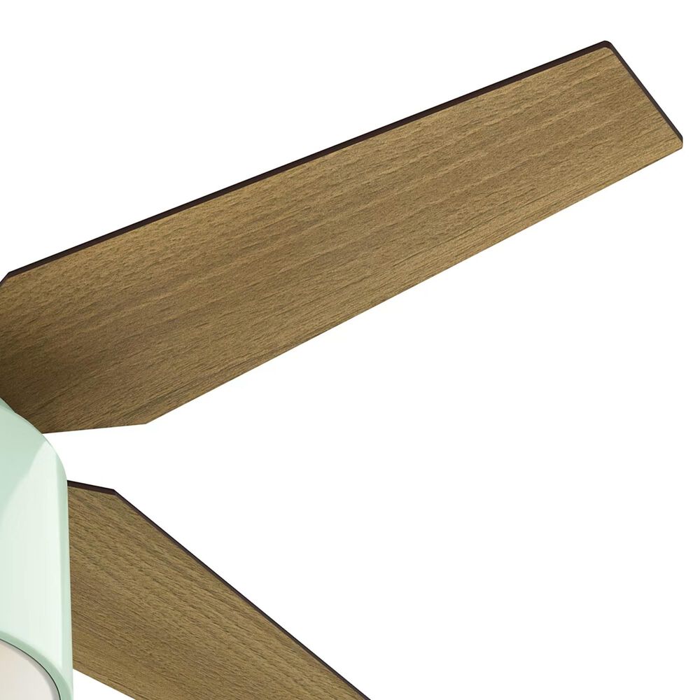 Hunter Cranbrook Low Profile 52&quot; Ceiling Fan with Light in Mint, , large