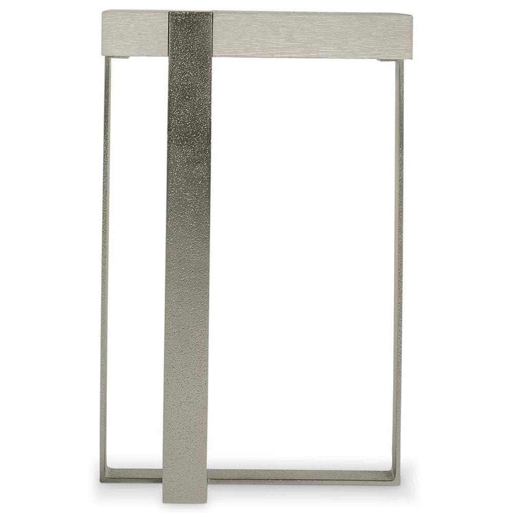 Bernhardt Tempo Accent Table in Larza and Satin Nickel, , large