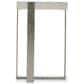 Bernhardt Tempo Accent Table in Larza and Satin Nickel, , large