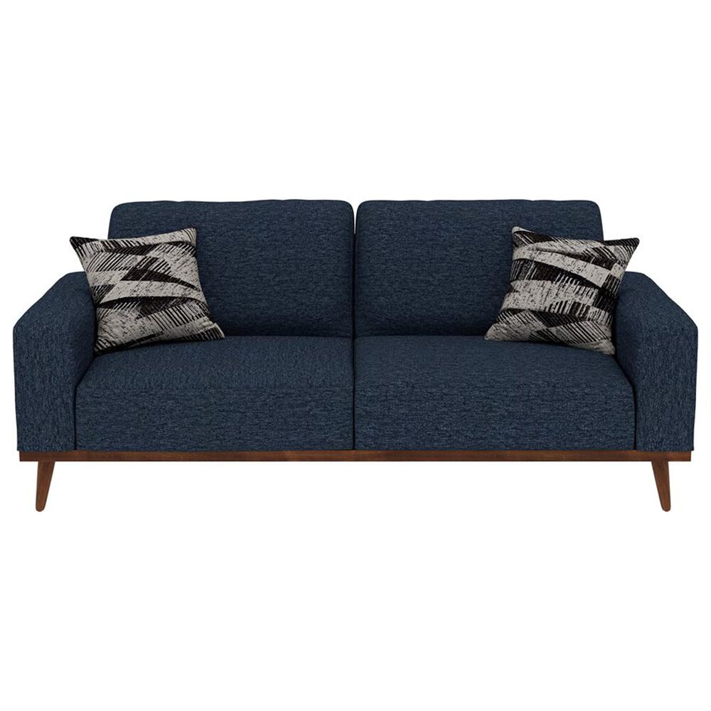 Golden Wave Furniture Heath Stationary Sofa and Loveseat Set in Navy, , large