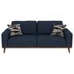 Golden Wave Furniture Heath Stationary Sofa and Loveseat Set in Navy, , large