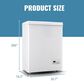 HOMLUX 4 Cu. Ft. 21" Chest Freezer with 2 Removable Baskets in White, , large