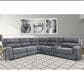 Simeon Collection Polaris 6-Piece Power Reclining Sectional with Power Headrests in Bizmark, , large