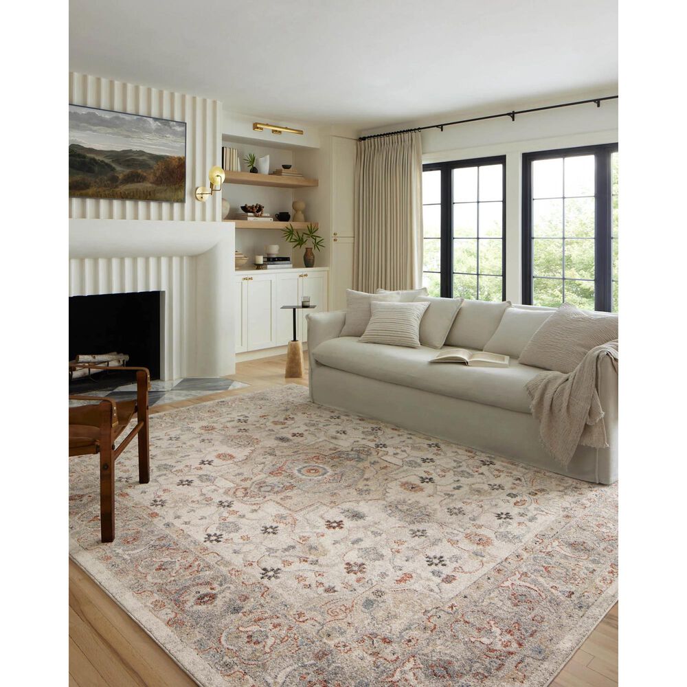 Loloi II Odette 7&#39;10&quot; x 10&#39; Ivory and Multicolor Area Rug, , large