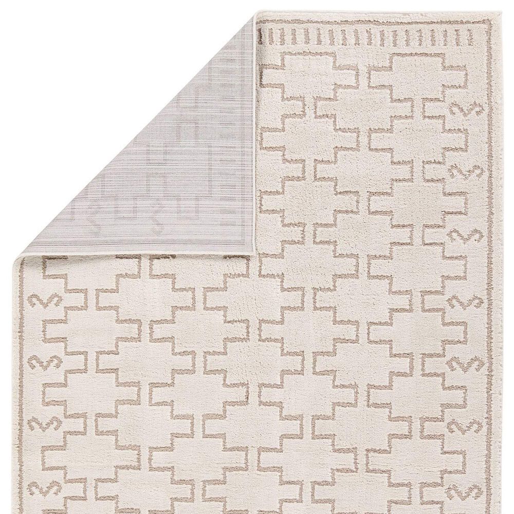 Jaipur Jaida Dawson 2&#39;7&quot; x 10&#39; Gray Morn, Humus and Coconut Milk Runner, , large