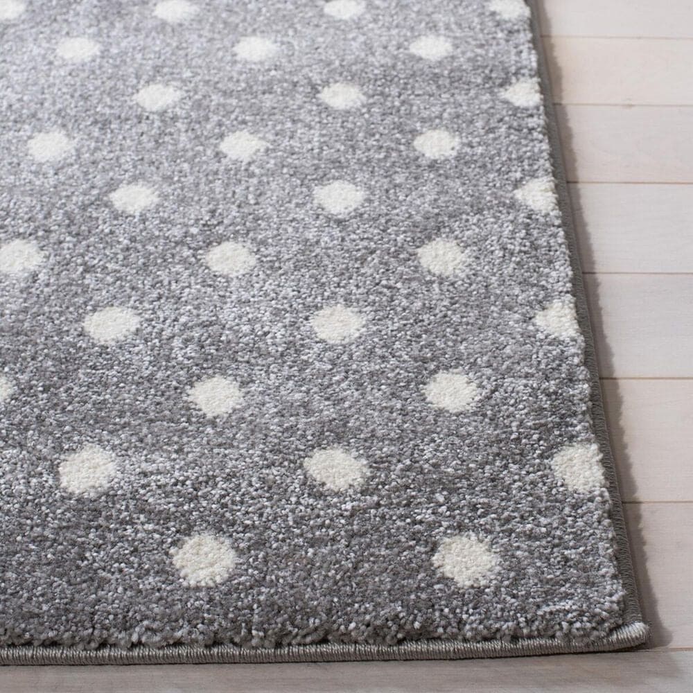 Safavieh Carousel 5&#39;3&quot; Square Grey, Ivory and Pink Kids  Area Rug, , large