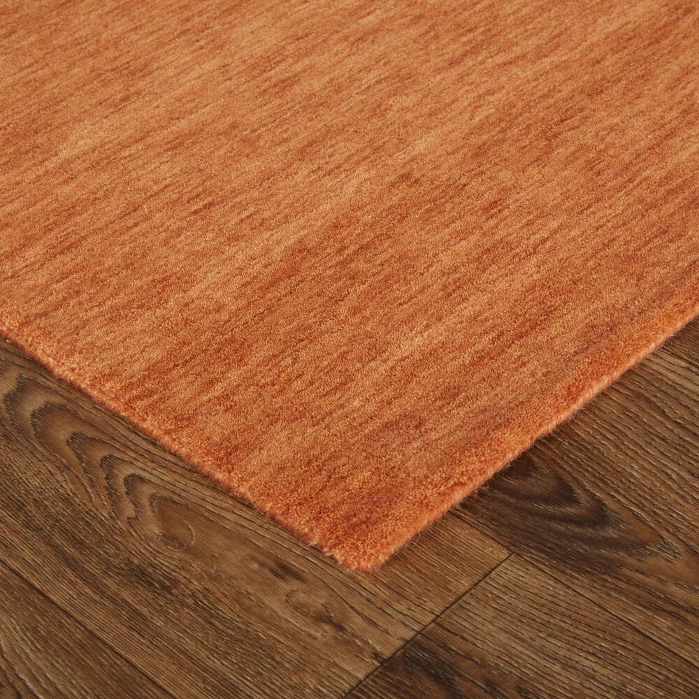 Feizy Luna 5&#39; x 8&#39; Orange Area Rug, , large