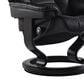 Stressless Mayfair Small Chair and Ottoman in Paloma Black, , large