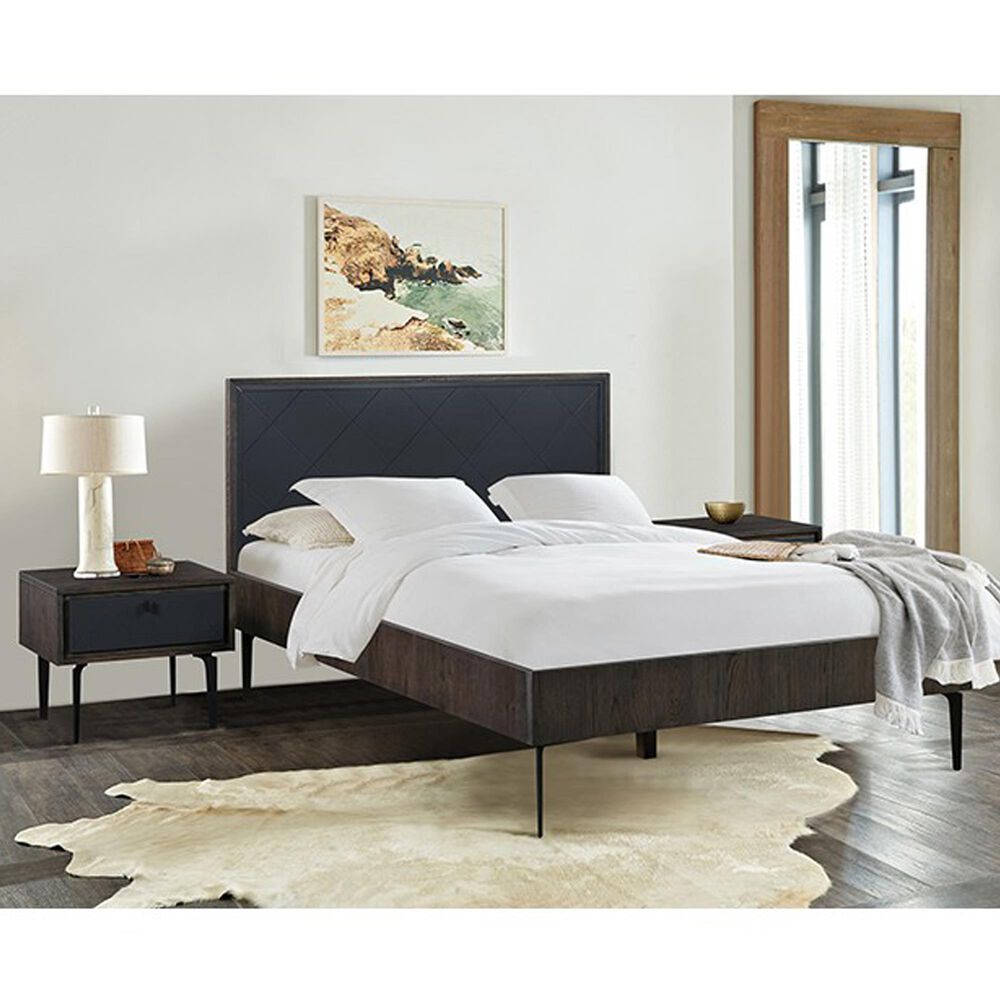 Blue River Cross 3 Piece Queen Bed Set in Dark Gray, , large
