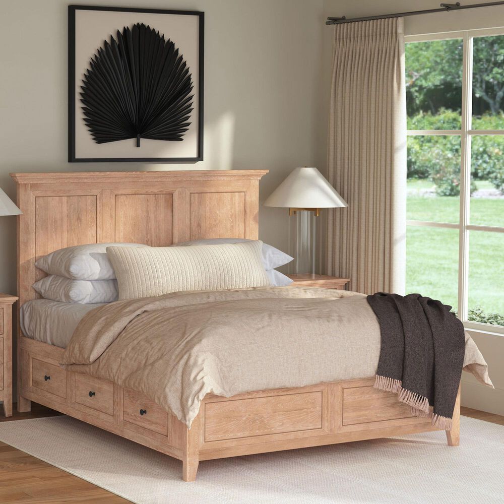 Hawthorne Furniture San Mateo King Storage Bed in Wheat, , large