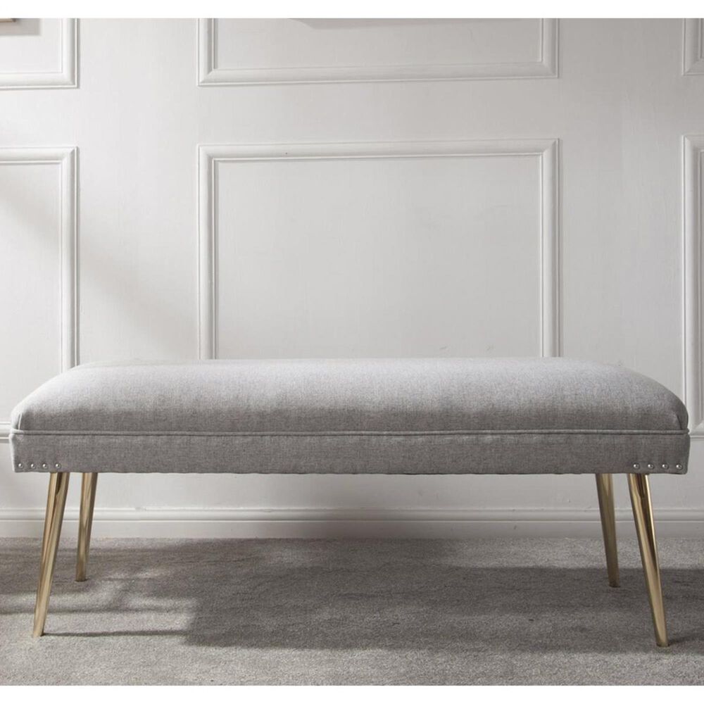 Jennifer Taylor Home Pamela Entryway Bench in Light Grey, , large
