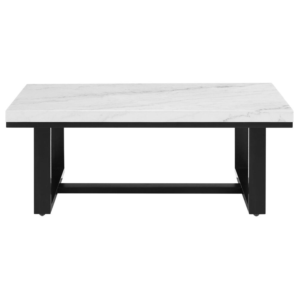 Crystal City Lucca Cocktail Table in Ebony and White, , large