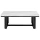 Crystal City Lucca Cocktail Table in Ebony and White, , large