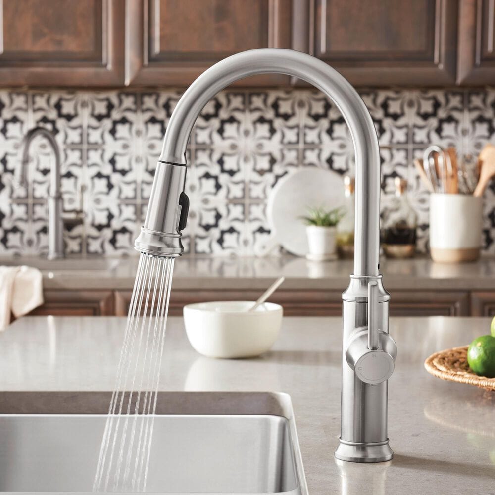 Blanco Empressa Pull-Down Kitchen Faucet 1.5 GPM in PVD Steel, , large