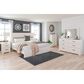 Signature Design by Ashley Stelsie 4 Piece King Bedroom Set in White, , large