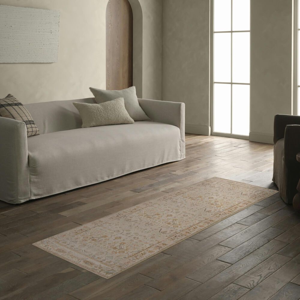 Jaipur Kindred Pastel Parchment and Oak Buff 2&#39;6&quot; x 7&#39;6&quot; Runner, , large