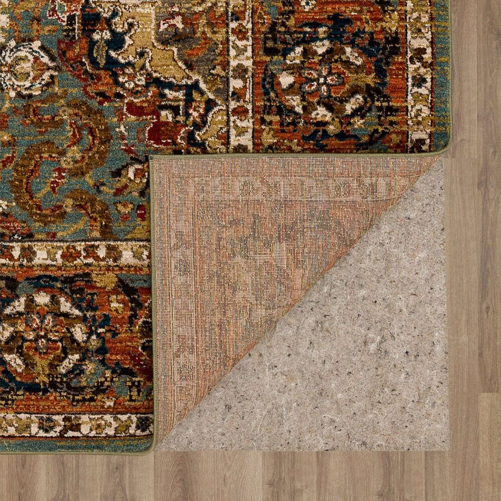 Karastan Spice Market Dhahar Aquamarine 5'3" x 7'10" Area Rug, , large