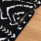 Safavieh Tulum Traditional 2" x 9" Black and Ivory Runner, , large